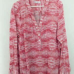 Gauzy summer top with a fun print